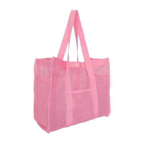 Genérico Mesh Beach Bag   14.17x12.99x2.76 Inches Large Beach Tote Bags With Zipper, Sandproof Waterproof Reusable | Oversized Foldable Lightweight Family Swim Bags Vacation Accessories