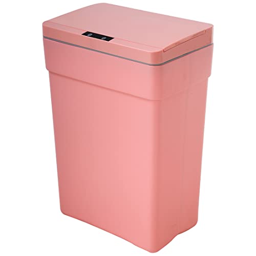 Caneca de basura rectangular rosa plástico 50 L