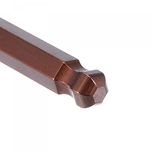 Llave hexagonal de extremo de bola de 8 mm uxcell en acero S2 de brazo largo 5