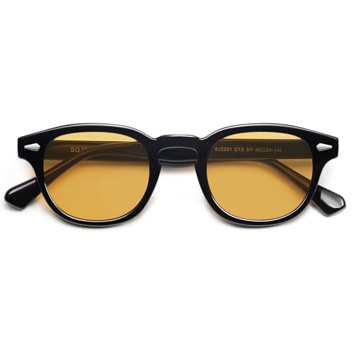 Image of SOJOS Retro Small Round Sunglasses for Men Women Trendy Circle Style UV400 Lenses Unisex Sun Glasses SJ2251