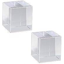 Mirart Clear Acrylic Cube 2" x 2" x 2" - 2 Pack