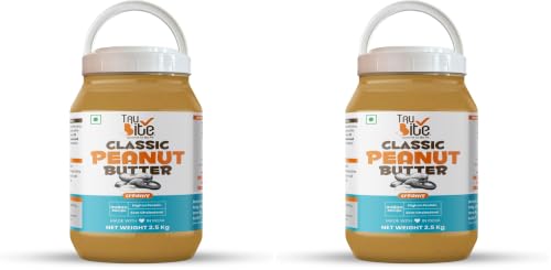 Image of Trubite Classic Peanut Butter (Creamy) (2.5kg) | 26g Protein | Cholesterol Free | Indian Recipe | Delightful Taste (2.5KG) (Pack of 2)