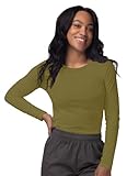 Picture of Sivvan Scrubs for Women - Long Sleeve Comfort Underscrub Tee - S8500 - Martini Olive - 2X