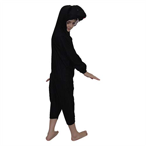 Image of Kaku Fancy Dresses Bear Wild Animal Costume for Kids - Black, 3-4 Years | Animal Fancy Dress for Boys & Girls