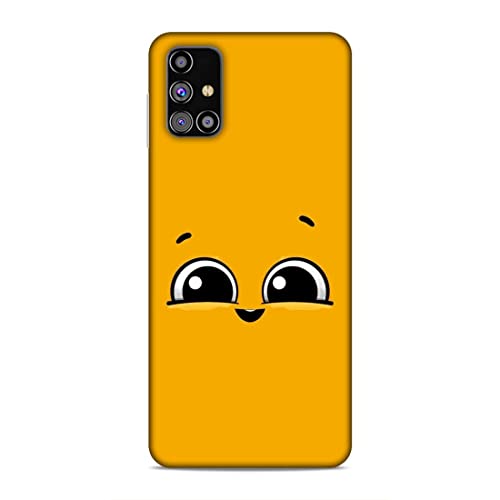Image of Printed Mobile Back Hard Case Cover for Samsung Galaxy A72 / Samsung Galaxy A72 5G | Yellow, Cute Face, Eyes-1