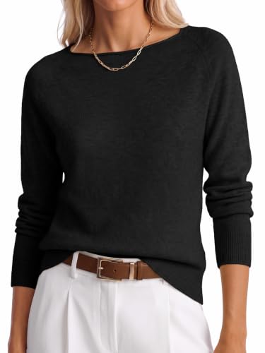 Image of ANRABESS Women Long Sleeve Rolled Neck Fall Lightweight Sweaters Top