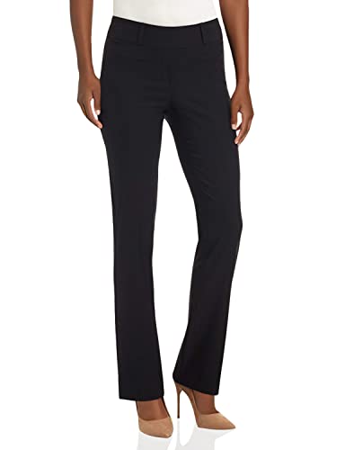 Rekucci Womens Ease Into Comfort Fit Barely Bootcut Stretch Pants (8, Black) #TOP12