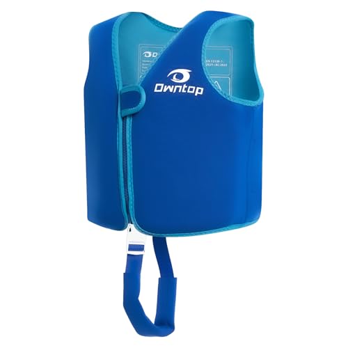 Owntop Gilet de Natation pour Enfants - Gilet de Flottaison avec Bande d'Entrejambe | Aide à la Flottabilité Enfants| Veste de Natation en Néoprène Léger | pour...