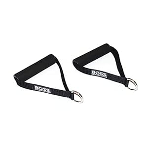 Soft Grip Exercise Handles – Set of 2 – Great for Adjustable Resistance Bands & Cable Machines