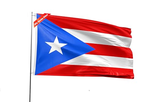 Double Sided Puerto Rico Flag 4x6FT Puerto Rican National Polyester Printed Latin America Flag With 2 Grommets For Puerto Rican Themed Festival Event Parade Party Heritage Hispanic Month Decoration