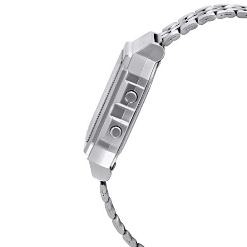 Image of Casio Unisex Vintage A500WA-1DF Black Digital Dial Silver Stainless Steel Band D133