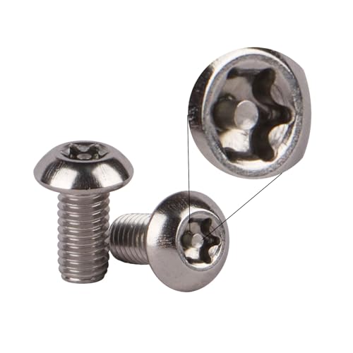 Image of 12PCS 304 Stainless Steel Bolts Torx with Column M5x10 12mm Bicycle Disc Brake Cycle Rotor Water Bottle Cage Screws (M5x10mm)