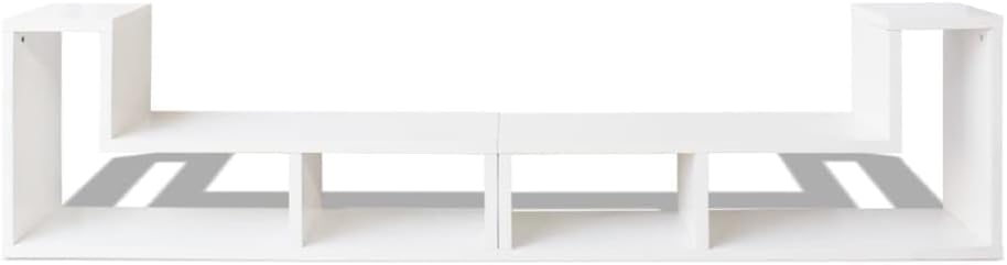 vidaXL TV Stand White MDF and Engineered Wood Modular TV Stand