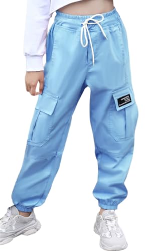 Image of SANGTREE Girls & Womens Drawstring Cargo Jogger Pants,3 Years - Women 3XL
