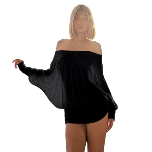 Vestido de cóctel sexy y ajustado para mujer unicolor