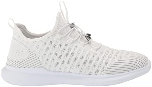 Propét Womens Travelbound Sneaker,White Daisy,9 Wide US | Image 5