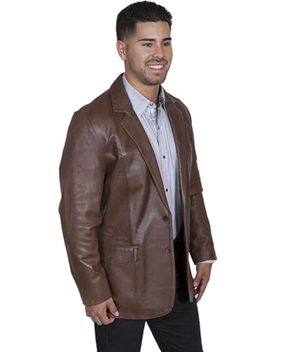 Scully Men's Big & Tall Lamb Leather Blazer2