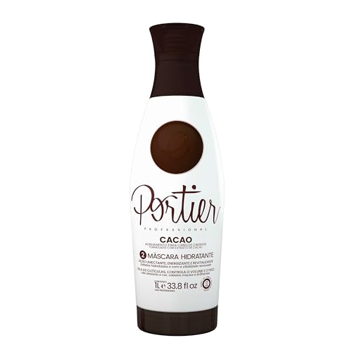 alisar el cabello Brasileno PORTIER CACAO Professional alisar el cabello mascarilla y champú 1L