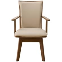 NITORI 4001838 Dining Chair Swivel Elbow LG-010 Middle Brown