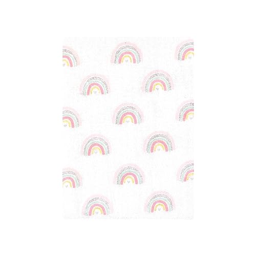 Image of Hudson Baby Unisex Baby Cotton Poly Flannel Burp Cloths Bundle, Girl New Elephant, One Size