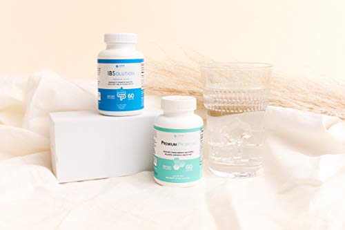 Image of IBSolution Gut Health Bundle - All Natural Gut Health Support & Premium Probiotics w / 40 Billion CFU for Support of Irregular Bowels, Bloating, Constipation, Gas, Abdominal Pain - 2 Pack (120 Caps)