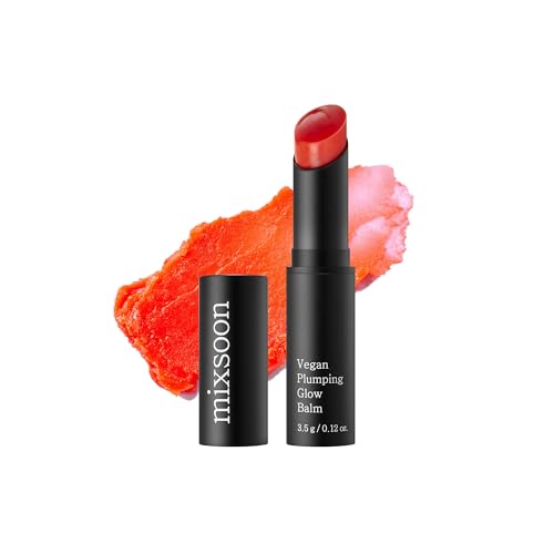 mixsoon Vegan Plumping Glow Balm Lip Moisturizer Korea Glass Skin Care 0.12 Oz / 3.5g