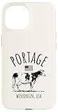 Photo Gallery portage wisconsin usa retro mucca design stile vintage custodia per iphone 15 Photo Gallery portage wisconsin usa retro mucca design stile vintage custodia per iphone 15
