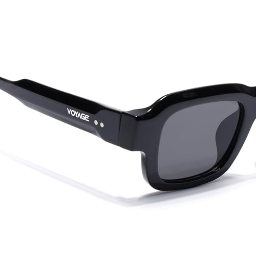 Image of Voyage UV Protection Rectangle Sunglasses for Men & Women