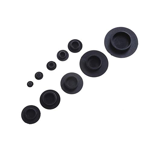 KEDSM 10 piezas M4 M5 M6 M8 M10 M12 M24 tapas de protección de cúpula de tuerca de perno cubiertas de plástico hexagonal expuesto (Color: M5)