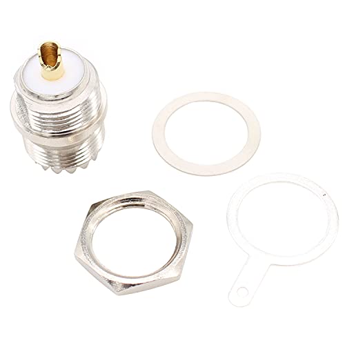 Exgoofit 4-Pack Conector SO239 UHF Hembra para Radios CB miniatura 3