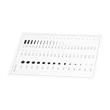 Healifty 高精欠陥検出ゲージ 携帯可能な欠陥計測ツール スクラッチ定規 適用教育 研究 オフィス用途 簡単操作 透明フィルム尺