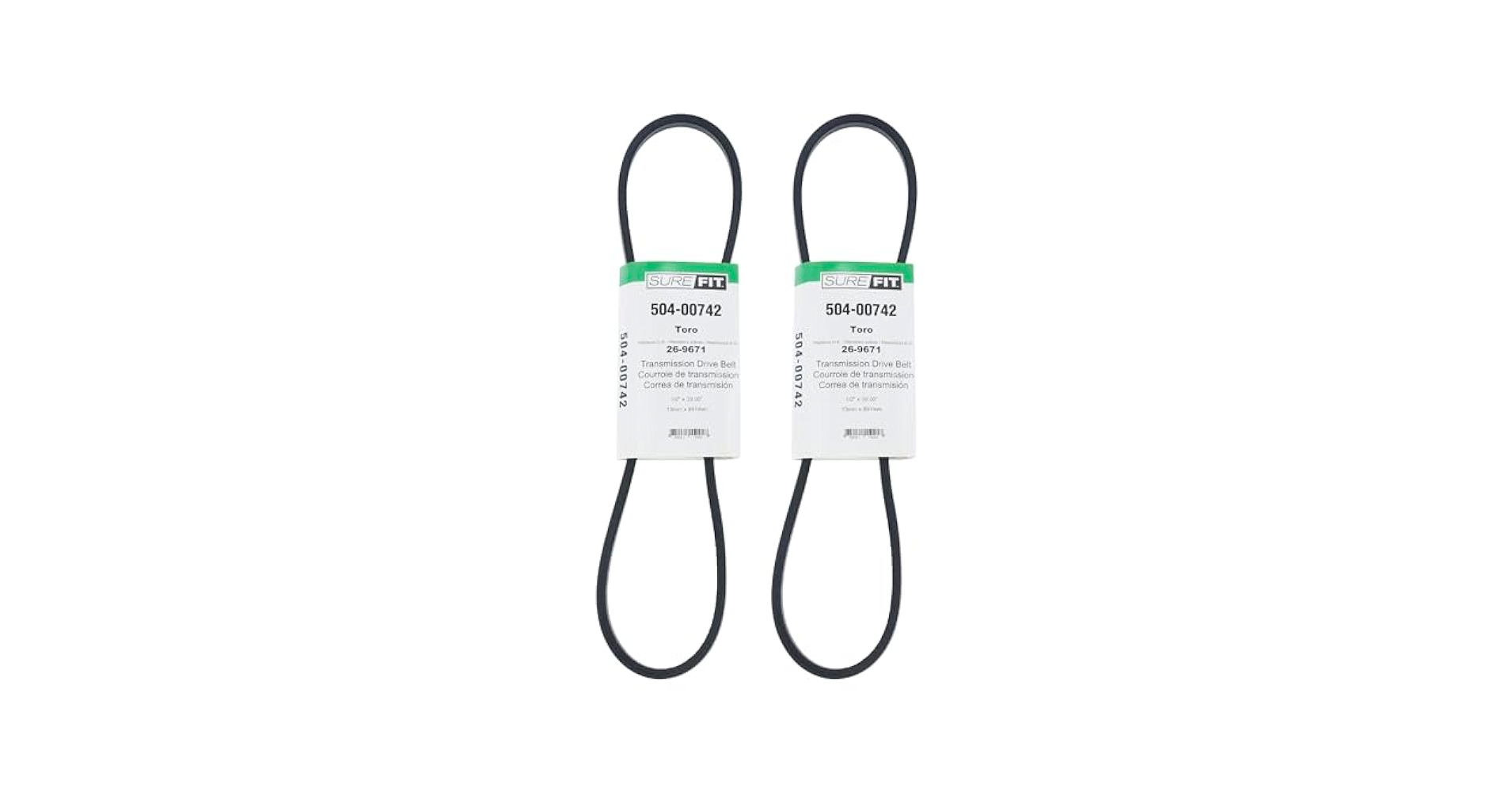べー Amazon.com: SureFit Transmission Drive V-Belts Replaces Toro