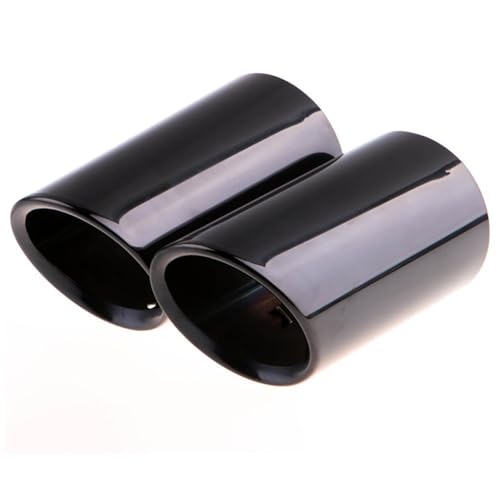 Escape Trasero Coche de Acero Inoxidable para Audi A1 A3 A4 y TT Juego de 2 Cubiertas de 7,6 cm