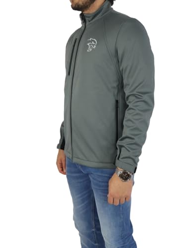 Marwin Dodge Hellcat Jaqueta masculina cinza/preta softshell, Cinza/preto, P