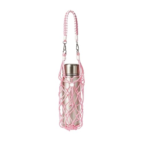 Funda para botella de agua que libera tus manos gracias a su malla de algodón portátil ajustable