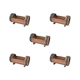 HKWFKAWA Juego de 5 macetas antiguas para suculentas, decoración de patio, jardín, S