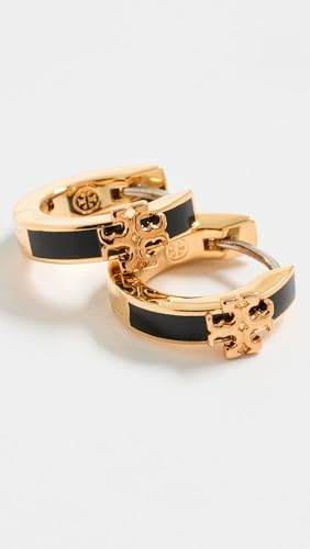 Tory Burch Women's Kira Enamel Huggie Earrings3