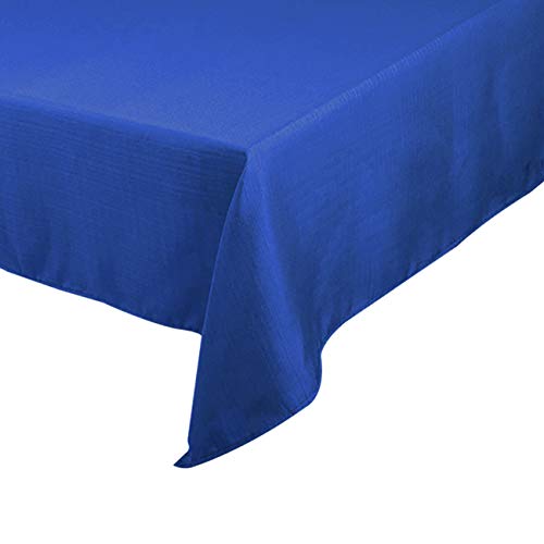 Good Sun Tablecloth 52 x 70- Inch Rectangular Polyester Waterproof Tablecloth (Blue)
