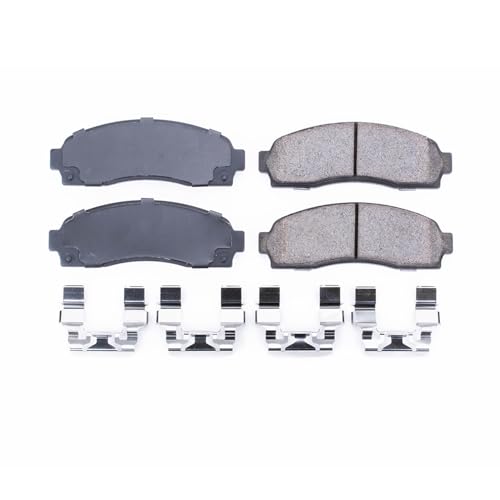 Image of PowerStop Front Brake Pads for Chevrolet Equinox 2005-06 |Ford Explorer 2002-05 |Explorer Sport 2001-03 |Explorer Sport Trac 2001-05 - Z17 Ceramic Brake Pads with Installation Hardware, 17-833