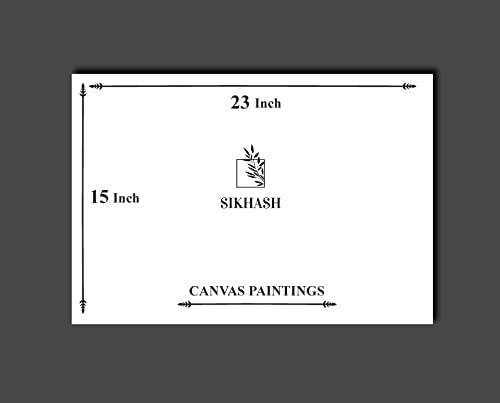 Image of Sikhash Raja Ravi Varma Canvas Paintings Classic Art, Indian Art, Famous Artist, Wall Painting for Living Room, Bedroom, Office, Unframed, Multicolor (Fabric Size - 23x15 inches, 58x38 cms, Saraswati with Veena, Pack of 1)