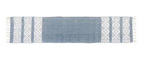 Image of Premium Boho Cotton Table Runner for 4 6 Seater Dining Table |Center Table |Coffee Table|Dining Table|Eating Area|Table Decor(14*72 INCHES)|Grey D| SZPR 050