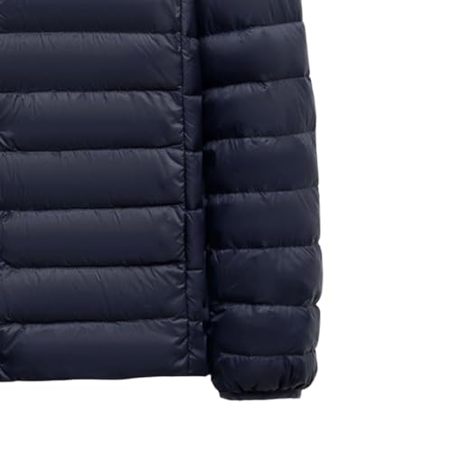 Chaqueta acolchada sin cuello para un abrigo simple y ligero 4