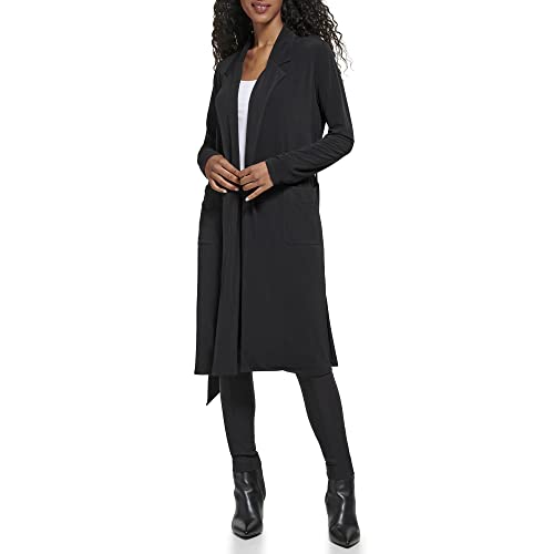 Image of Calvin Klein Long Open Cardigan with Belt