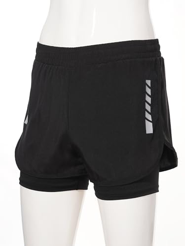 Kids Boys Double Layer Shorts 2 in 1 Boyshorts Sport Trunks with Short Leggings Booty Shorts Compression Tights3