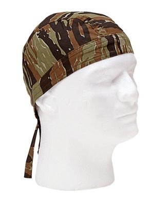 Tiger Stripe Camo Head Wrap Do-rag (2 Pack)