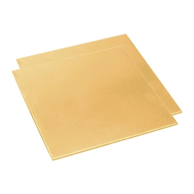 6 Plaques En Laiton 0,5 Mm - Feuilles De Laiton H62 Pour Bricolage, Découpe, Artisanat Et Fabrication