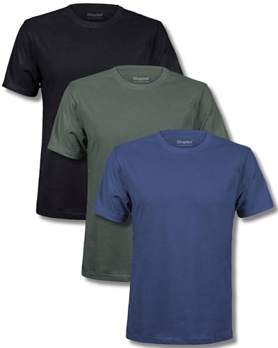 Image of Kingsted T-Shirts for Men Pack - Royally Comfortable - Super Soft Premium Fabric - Well-Crafted Classic Tee