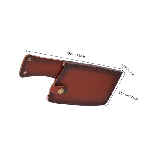 Funda Beavorty de cuero artificial marrón con acabado refinado para utensilios 3