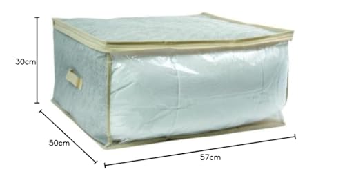 Duvet cover made of polypropylene, non-woven fabric, 57 x 30 x 50 cm, Gray - Image 3
