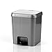 Baroni Home - Pattumiera on Pedale, Cestino Spazzatura, Secchio in Plastica con Chiusura Morbida, Antiodore, Pattumiera Cucina, Bagno, Ufficio Grigio Argento 7 Litri, Misure 22x16x26 cm